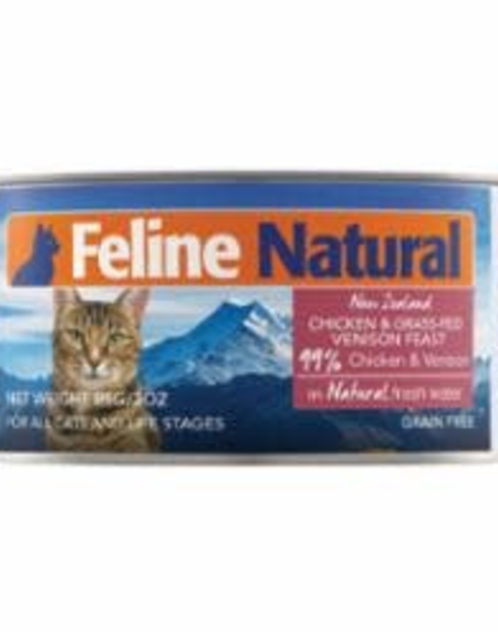 Feline Natural FELINE NATURAL CAT GRAIN FREE CHICKEN & VENISON 3OZ
