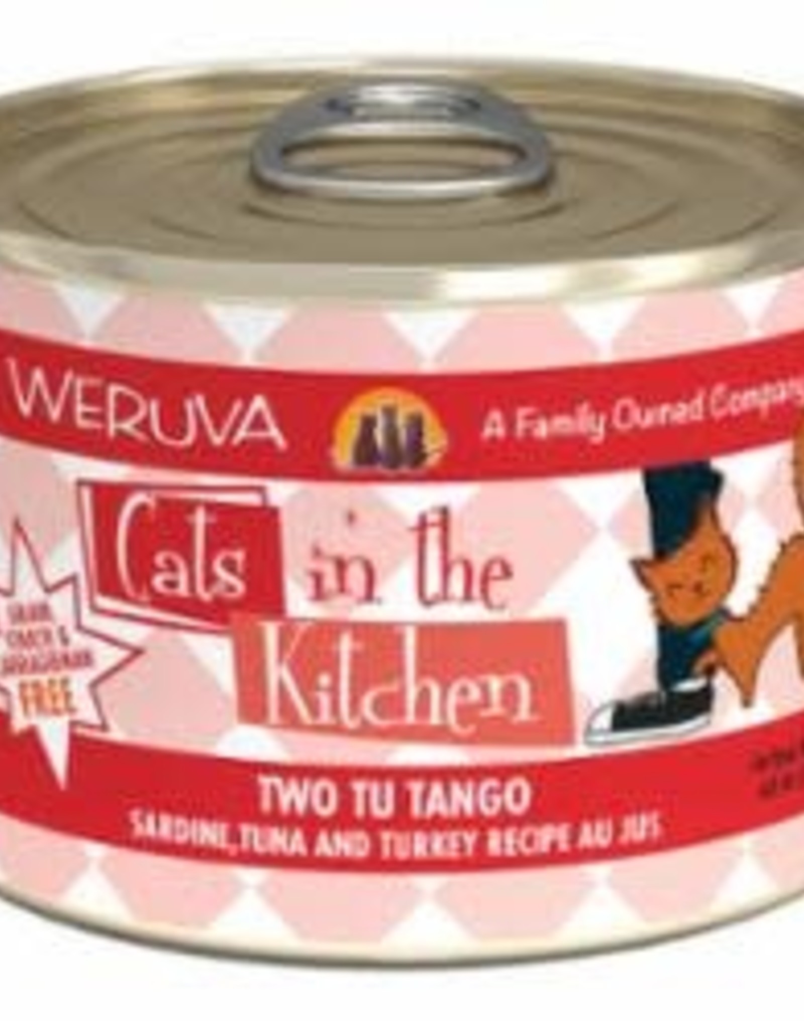 Weruva Weruva Cats In The Kitchen Grain Free Two Tu Tango (Sardine, Tuna & Turkey) 6 oz