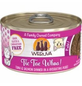 Weruva Weruva Cat Classic Can Grain Free Pate Tuna & Salmon - Tic Tac Whoa 3 oz 12/Tray