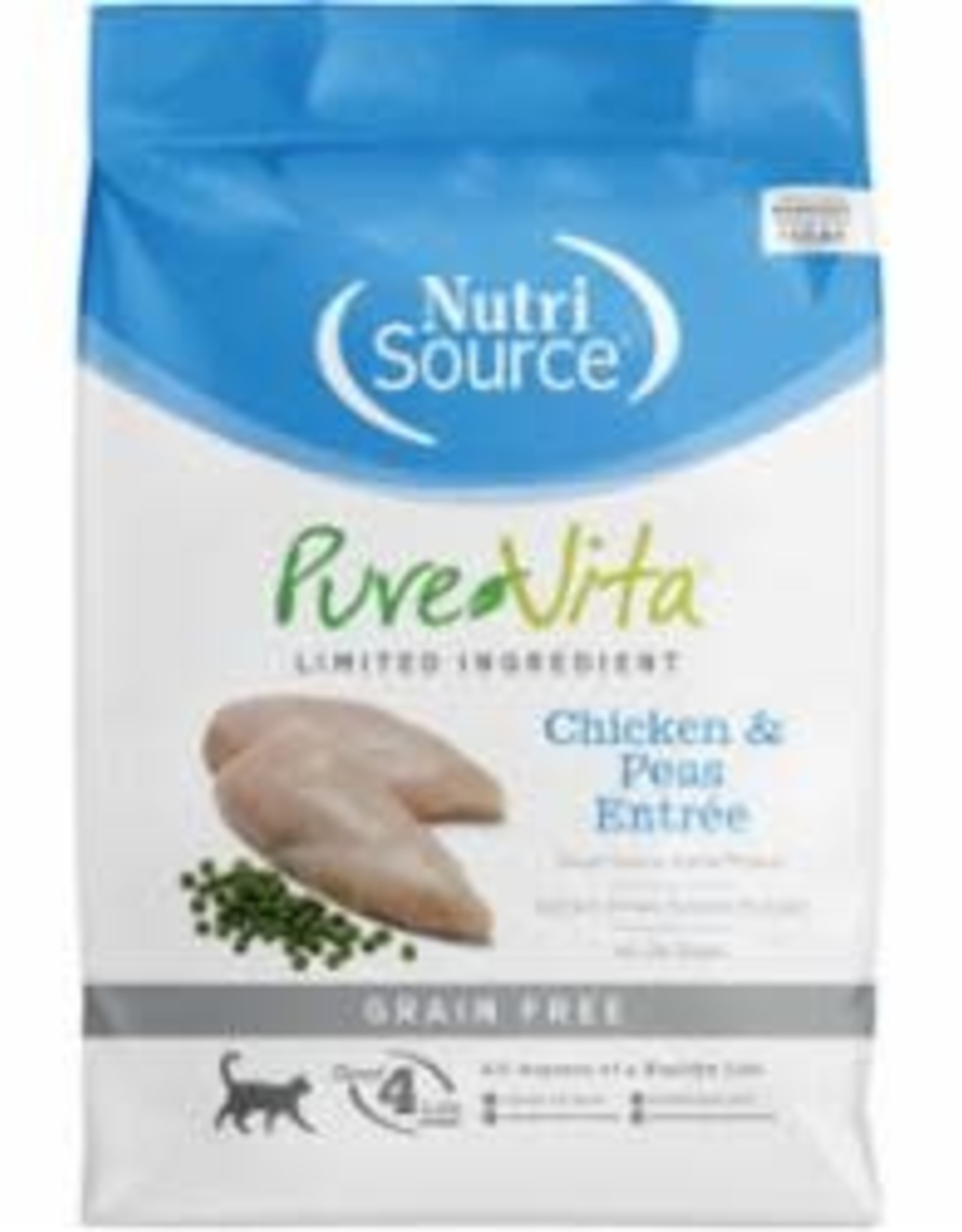 NutriSource Pure Vita Grain Free Chicken & Pea  6.6 lb