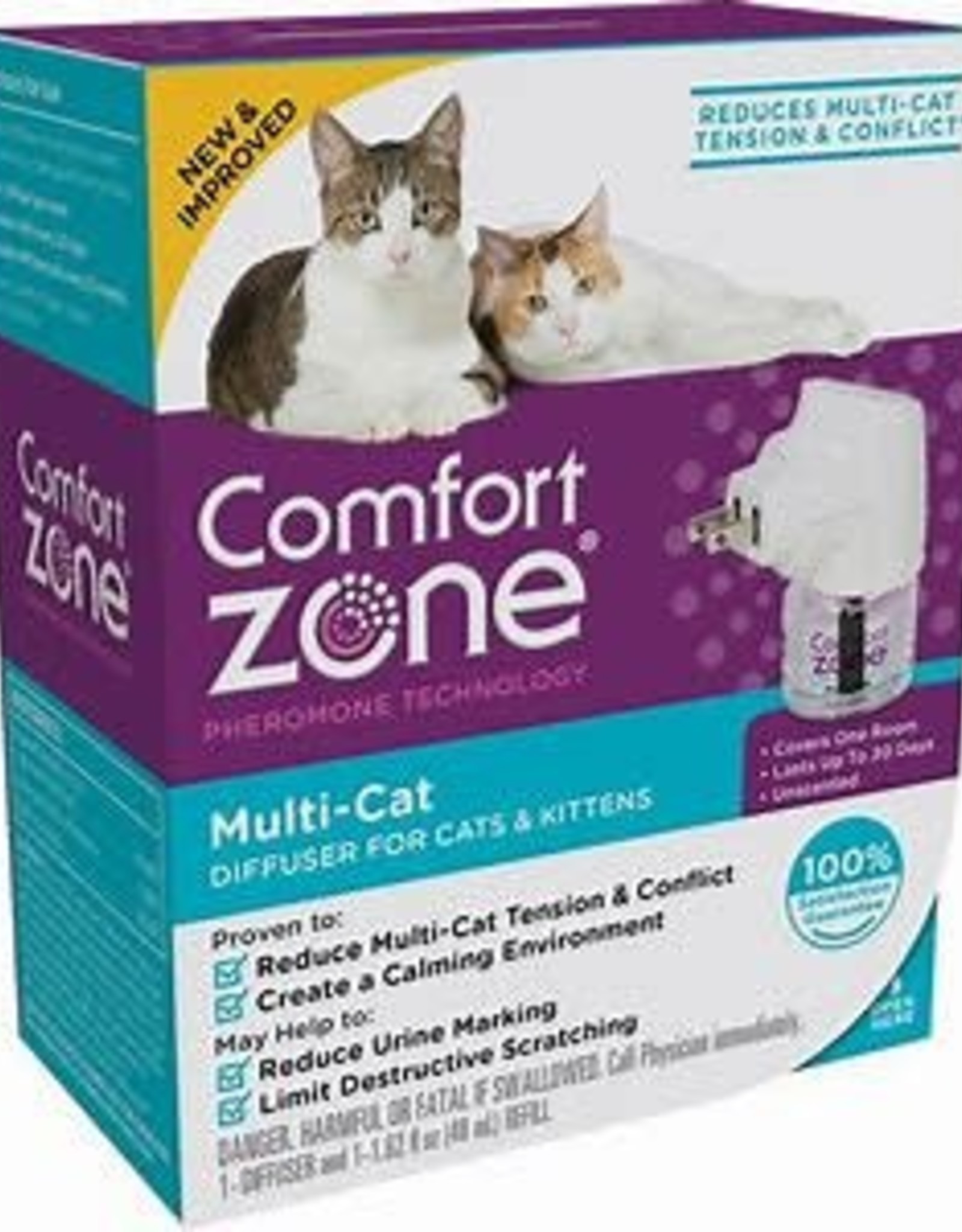 Comfort Zone Multi-Cat Diffuser for Cats & Kittens (1-Pack)