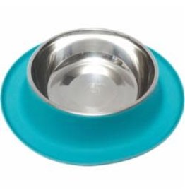 Messy Mutts Messy Mutts Silicone Feeder with Stainless Bowl 6 Cups, XL Blue
