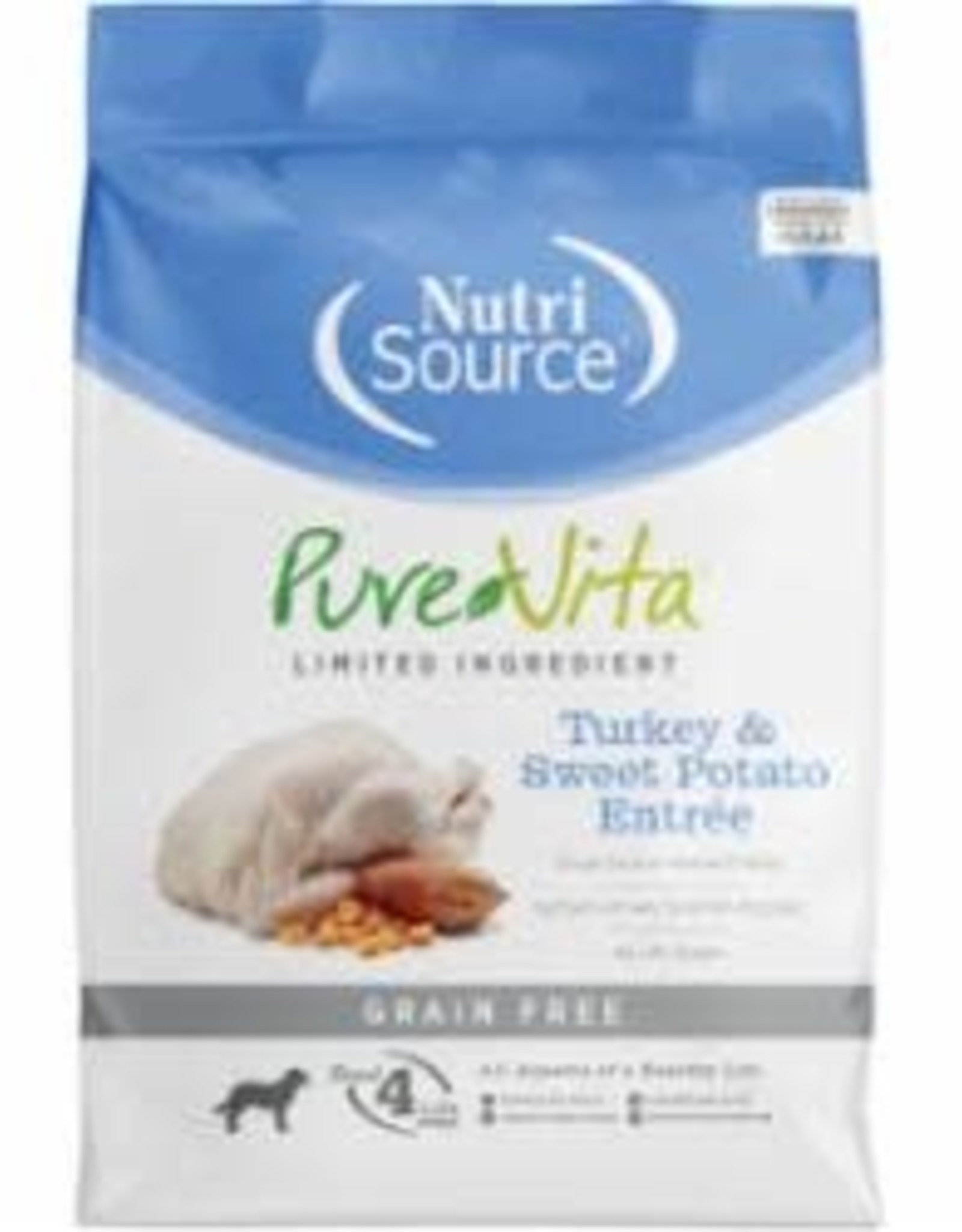 NutriSource Pure Vita Grain Free Turkey & Sweet Potato 25 lb