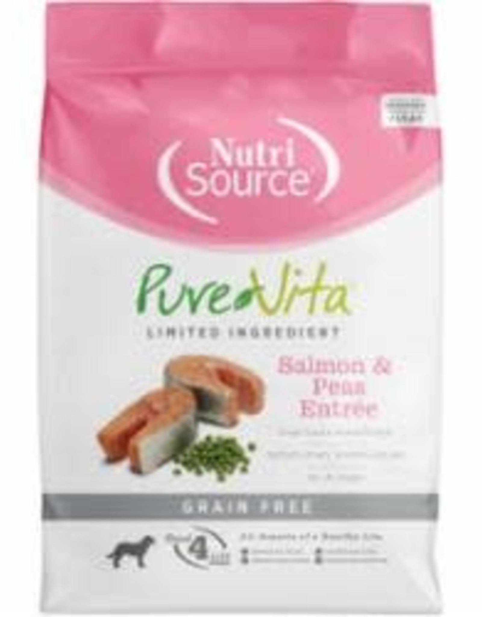 NutriSource Pure Vita Salmon & Peas Grain Free 25 lb