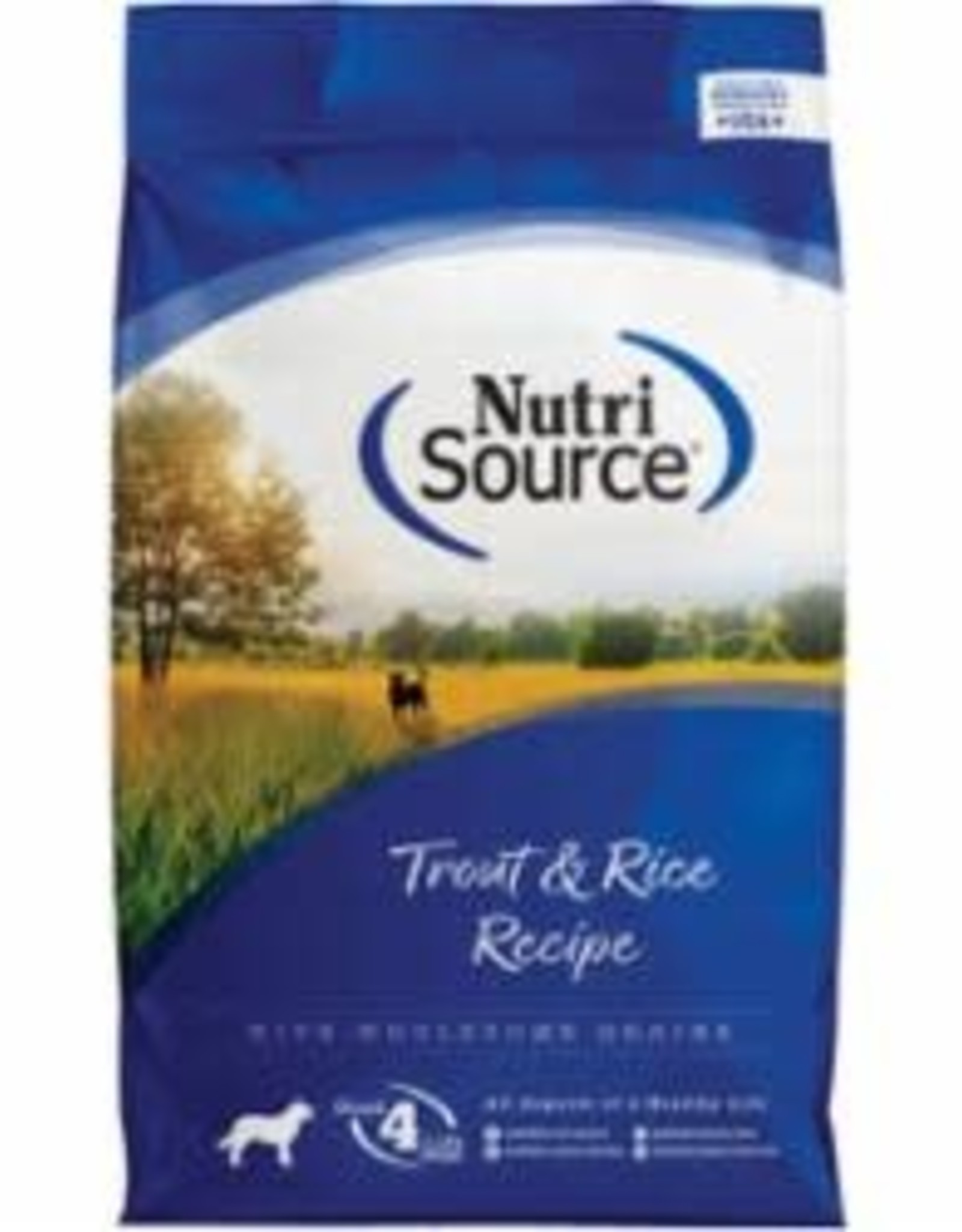 NutriSource Adult Trout and Rice Dog Food  5 lb