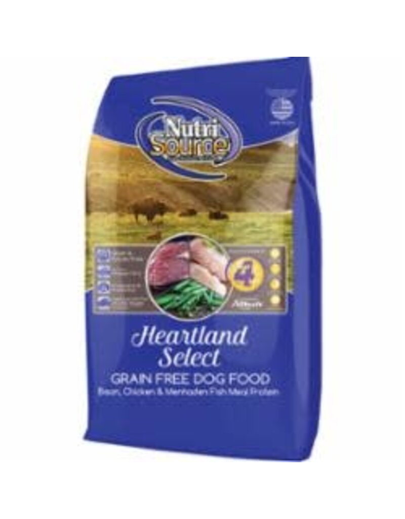 NutriSource Grain Free Heartland Select Dog Food Made With Bison 5 lb