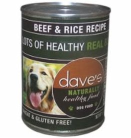 Daves DAVE'S PET FOOD DOG NATURALLY HEALTHY BEEF RICE 13.2OZ