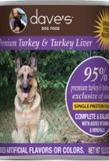 Daves DAVE'S PET FOOD DOG 95% PREMIUM TURKEY LIVER 12.5OZ