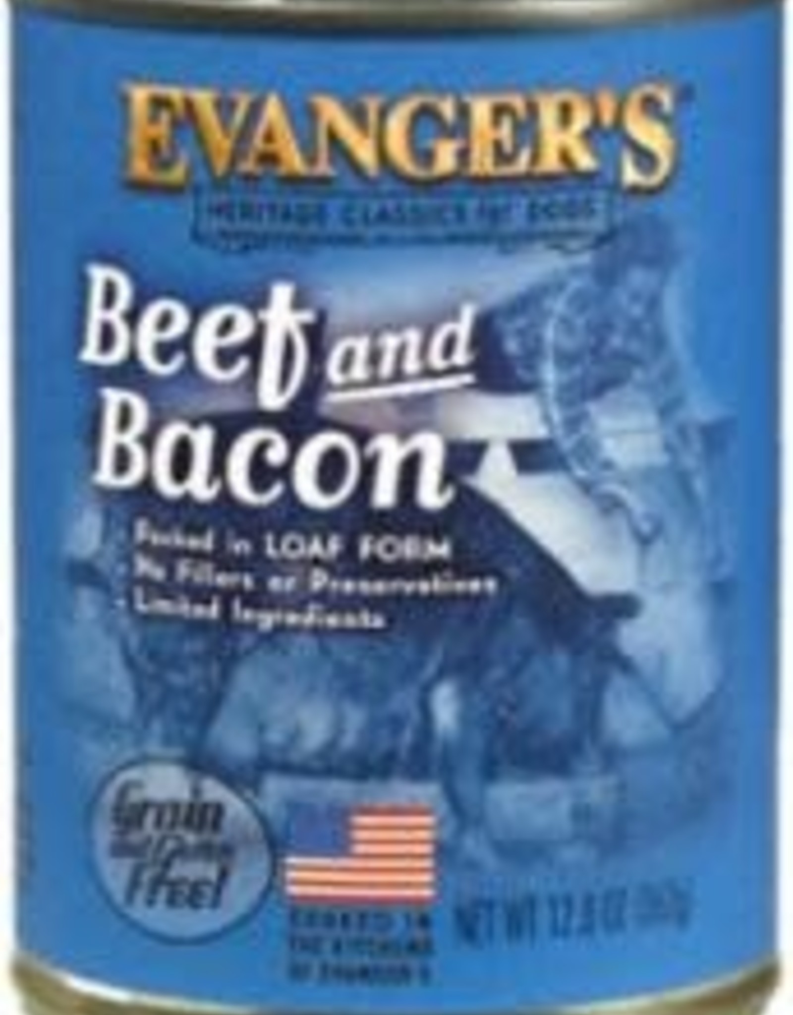 Evanger's Evanger's 12.8 oz All Meat Beef Bacon Wet Dog Food