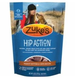 Zuke's ZUKES DOG HIP ACTION TREAT GLUCOSAMINE PEANUT BUTTER 6oz/12