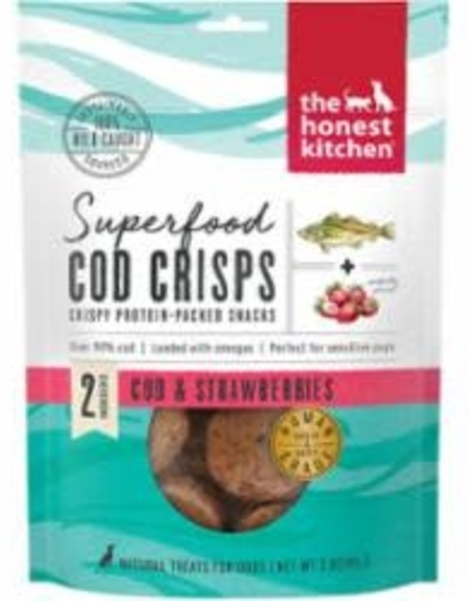THE HONEST KITCHEN Honest Kitchen Superfood Crisp Cod / Strawberry Dehydrated Treat 3 oz