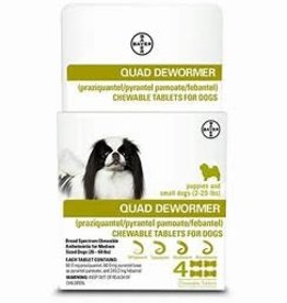 Bayer Bayer Quad Dewormer Tablets for Small Dogs 4ct
