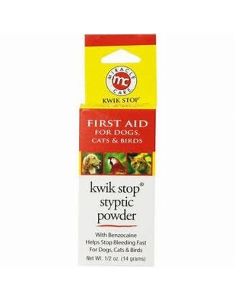 Miracle Care Kwik Stop Styptic Powder for Dogs, Cats and Birds