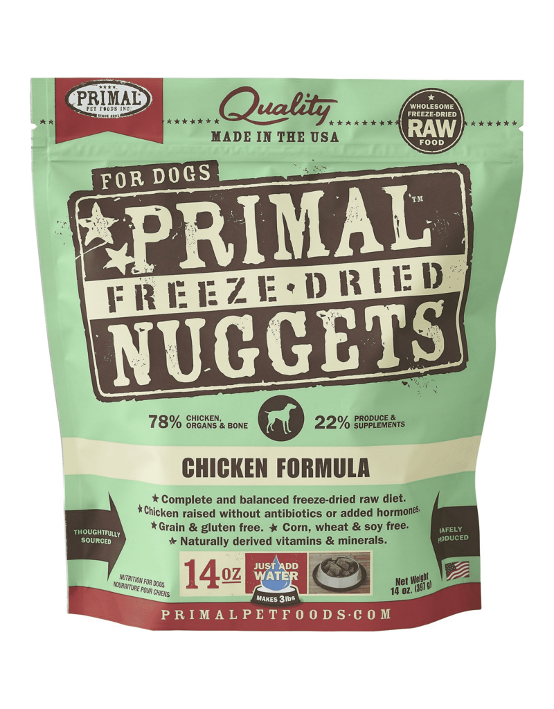 Primal Primal Freeze-Dried Raw Chicken Formula Nuggets Dog Food 14oz