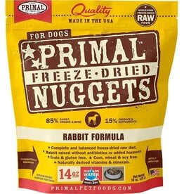 Primal Primal Freeze Dried Raw Rabbit Formula Dog Food 14oz