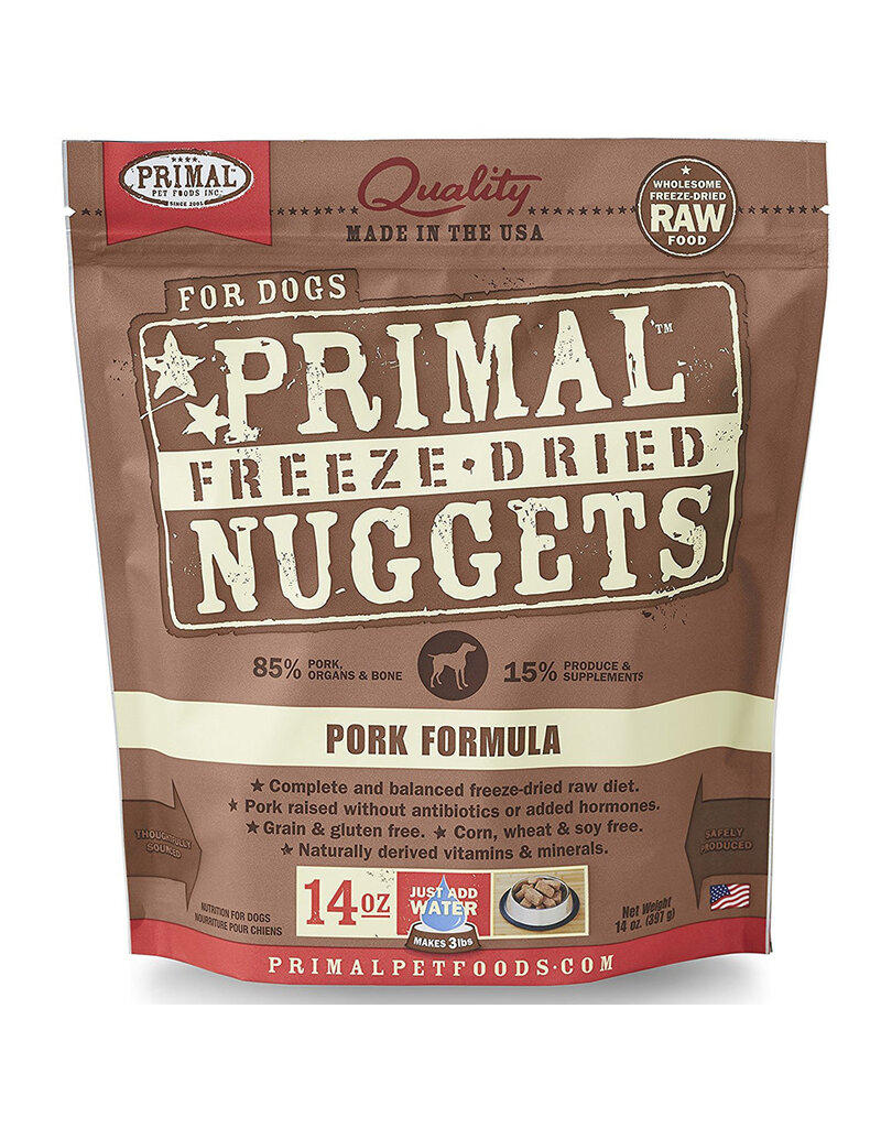 Primal Primal Pork Formula Nuggets Grain-Free Raw Freeze-Dried Dog Food