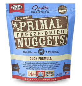 Primal Primal Duck Formula Nuggets Grain-Free Raw Freeze-Dried Dog Food-