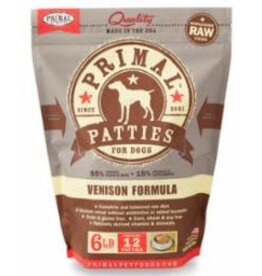 Primal Primal Frozen Raw Venison Formula Patties Dog Food 6LB