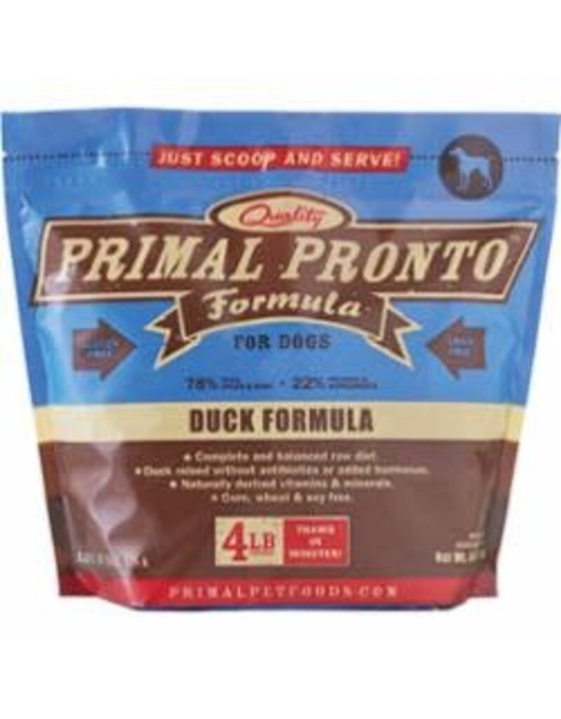 Primal Primal Pronto Frozen Raw Duck Formula Dog Food 4LB