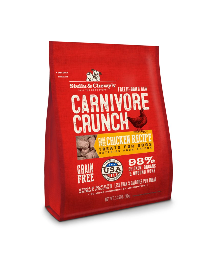 Stella & Chewy's Stella & Chewy's Carnivore Crunch Cage-Free Chicken Recipe Dog Treat- 3.25 oz. bag
