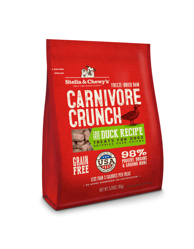 Stella & Chewy's Stella & Chewy's Carnivore Crunch Cage-Free Duck Recipe Dog Treats- 3.25 oz.  bag