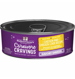 Stella & Chewy's Stella & Chewy's Carnivore Cravings Chicken & Chicken Liver Shredded Canned Cat Food 2.8oz
