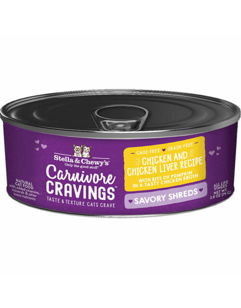 Stella & Chewy's Stella & Chewy's Carnivore Cravings Chicken & Chicken Liver Shredded Canned Cat Food 2.8oz