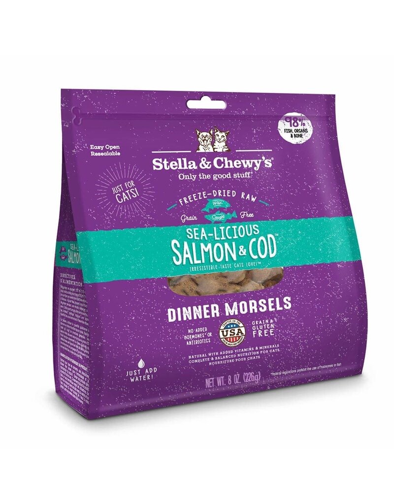 Stella & Chewy's Stella & Chewy's Freeze Dried Raw Sea-Licious Salmon & Cod Dinner Morsels For Cats 3.5oz