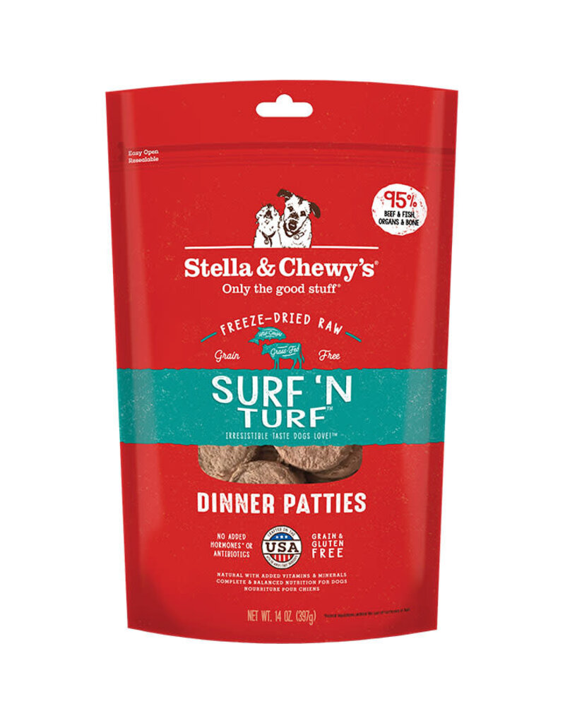 Stella & Chewy's Stella & Chewy's Surf 'N Turf Dinner Patties Freeze-Dried Raw Dog Food 14 oz