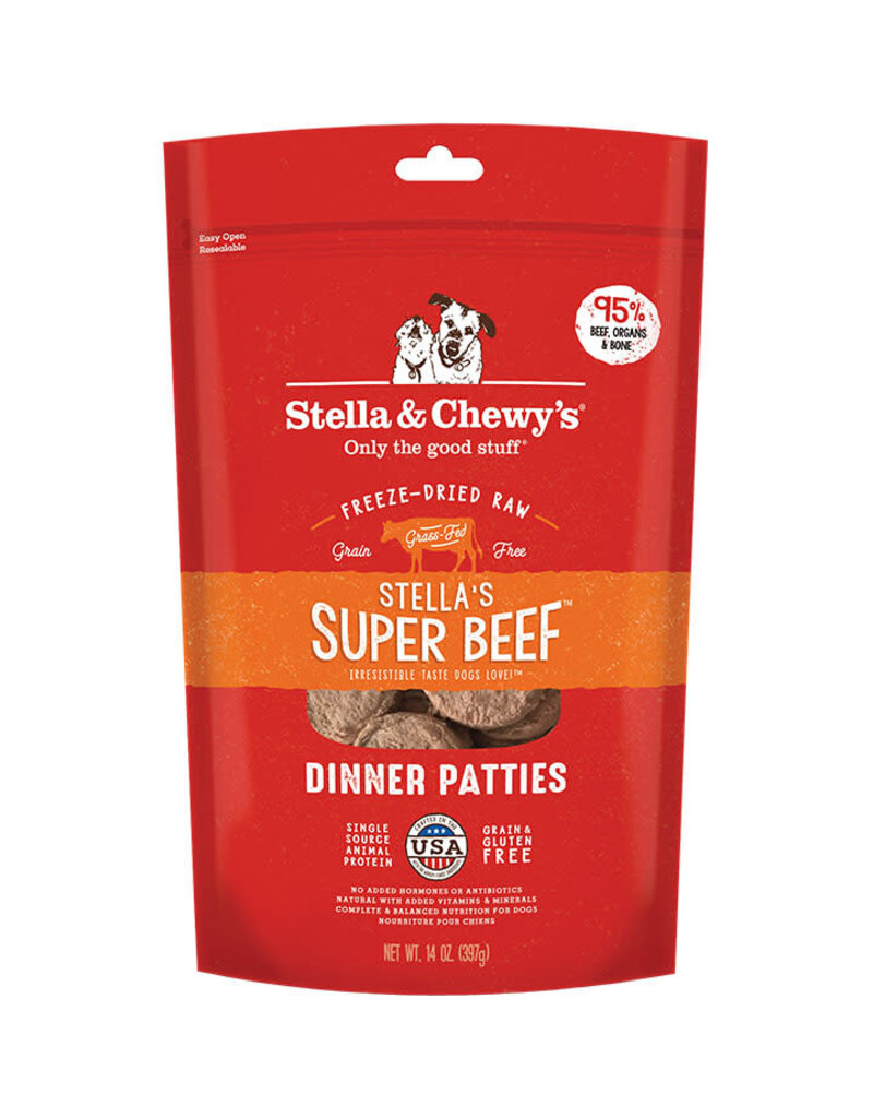 Stella & Chewy's Stella & Chewy's Stella's Super Beef Dinner Patties Freeze-Dried Raw Dog Food 15 OZ