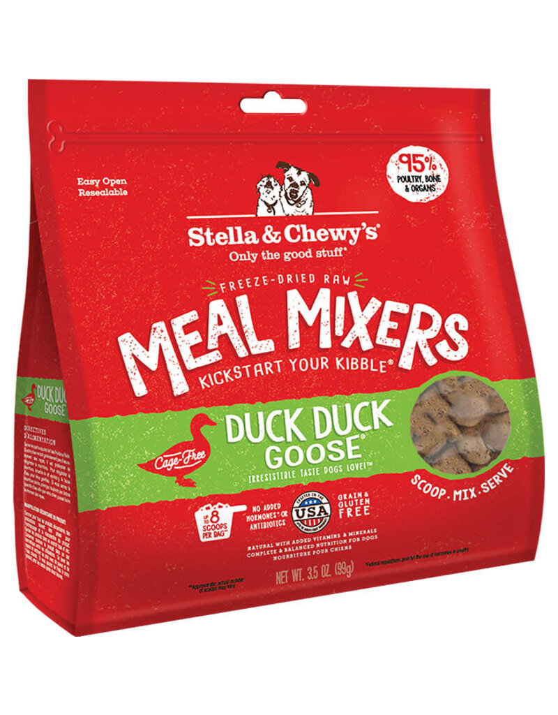 Stella & Chewy's Stella & Chewy's Freeze Dried Raw Duck Duck Goose Meal Mixers For Dogs 3.5oz