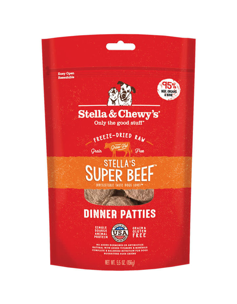 Stella & Chewy's Stella & Chewy's Freeze Dried Raw Stella's Super Beef Dinner Patties For Dogs 5.5oz