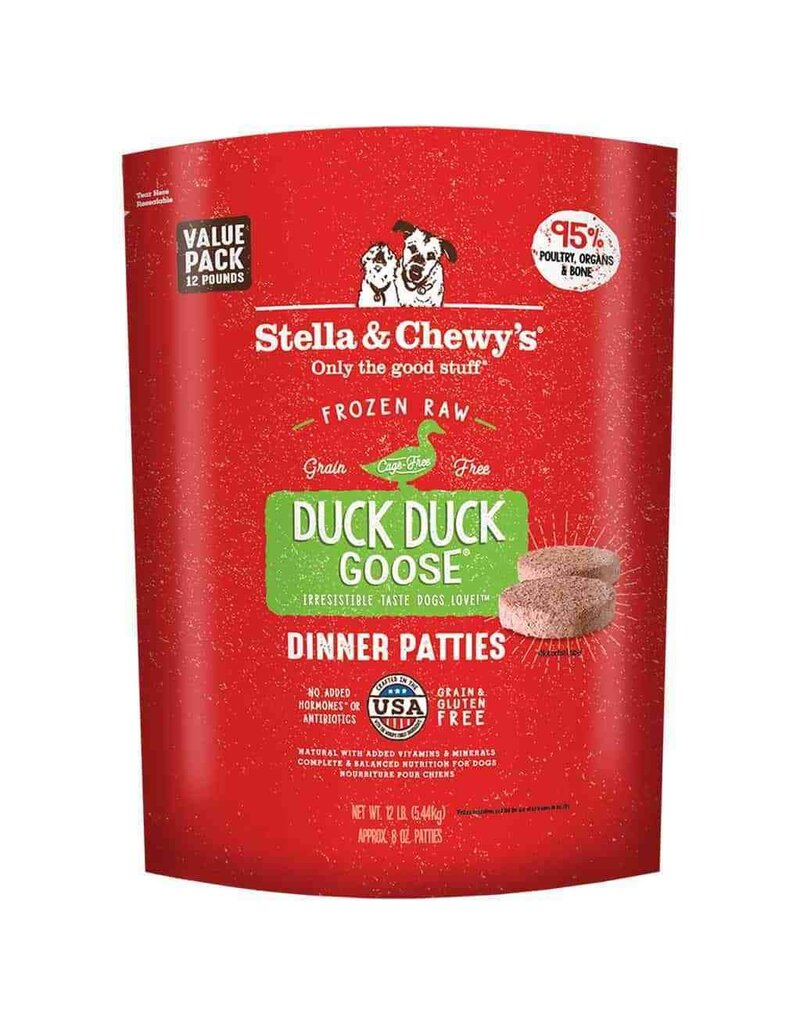 Stella & Chewy's Stella & Chewy's Frozen Raw Duck Duck Goose Dinner Patties For Dogs 12LB