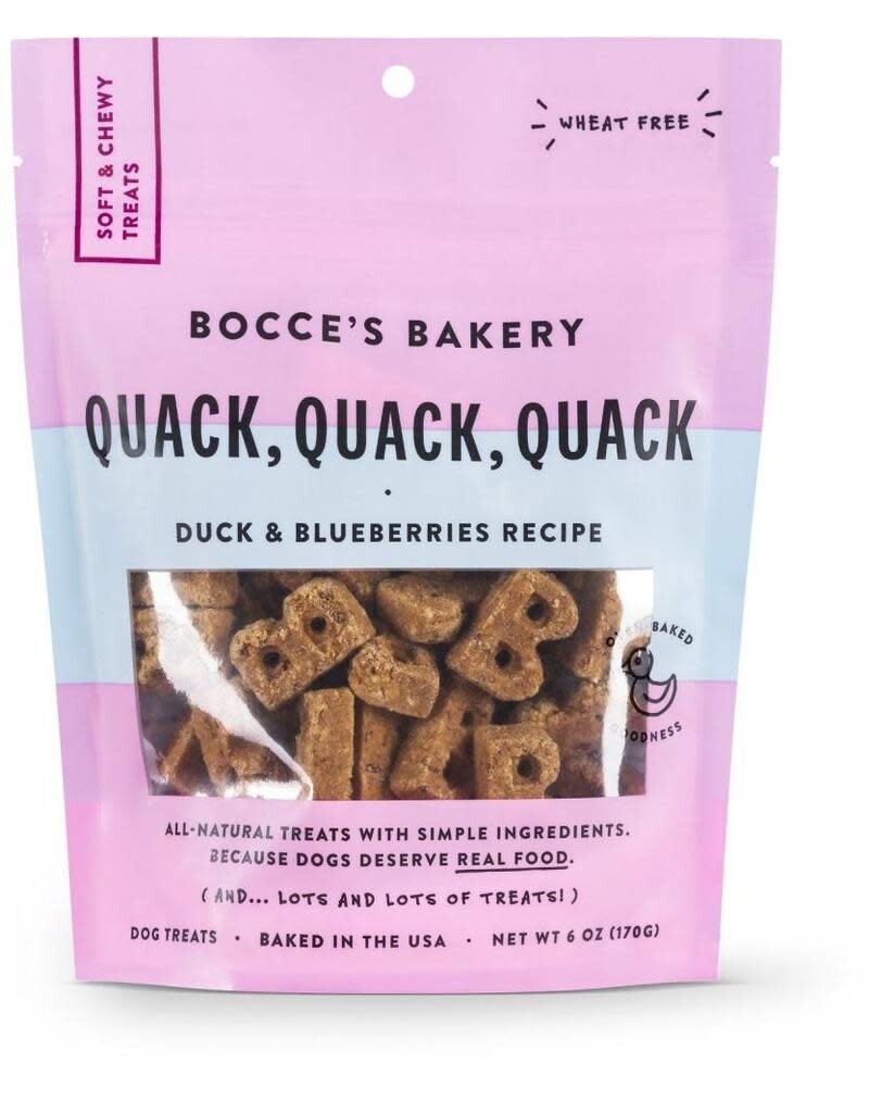 Bocce's Bakery Bocce's Bakery Quack Quack Quack Duck & Blueberry Recipe Soft & Chewy Dog Treats, 6-oz bag
