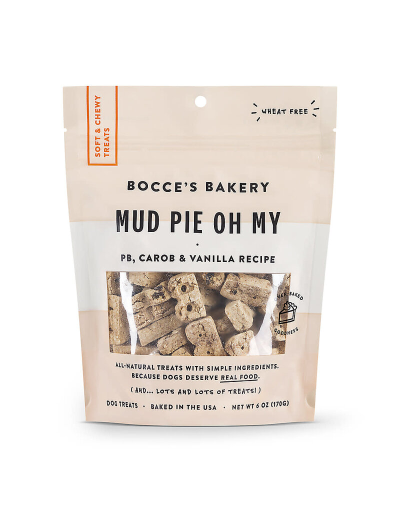 Bocce's Bakery Bocce's Bakery Everyday Soft & Chewy Mud Pie Oh My 6 oz Bag