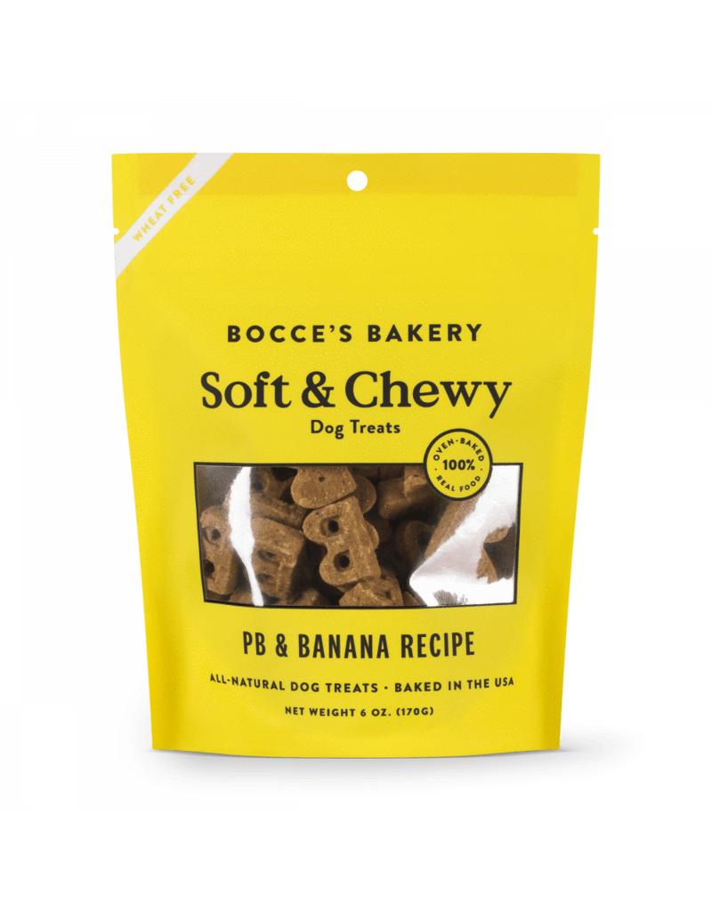Bocce's Bakery Bocce's Bakery Basic Soft Chewy Peanut Butter Banana 6 oz Bag