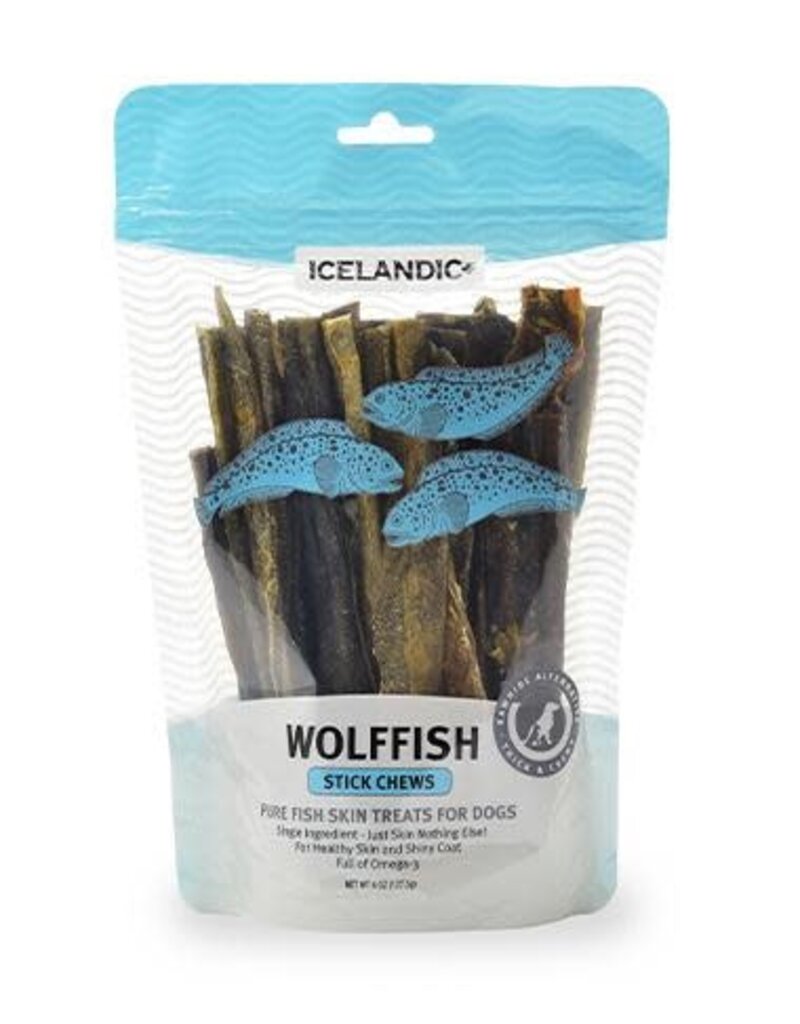 Icelandic Icelandic+ Fish Treat Wolffish Skin Stick Chews 4.0 oz