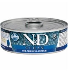 Farmina Farmina N&D Cat Ocean Grain Free Cod, Shrimp & Pumpkin Kitten 2.5oz 24 Count