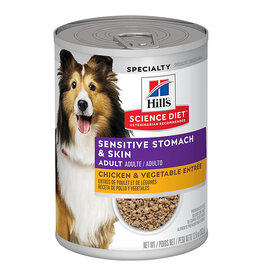 Hill's Science Hills Sensitive Stomach & Skin Chicken & Vegtable Entree 12.8oz (603772)