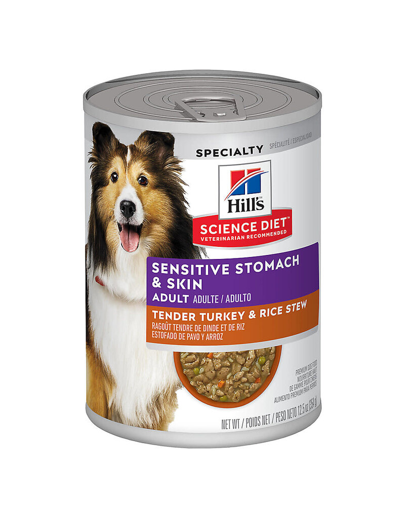 Hill's Science Hill's Science Diet Adult Sensitive Stomach & Skin Tender Turkey & Rice Stew Dog Food (603957)