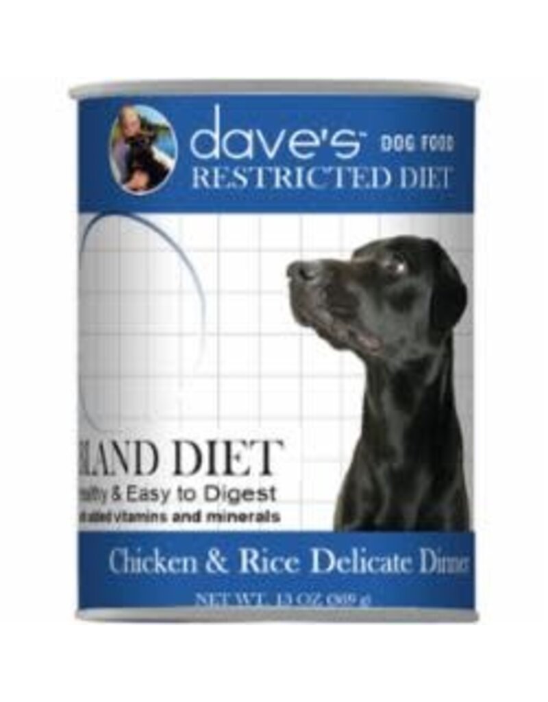 Daves Pet Food Dave's Dog Chicken & Rice Restricted 13 oz