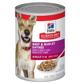 Hill's Science Hill's Science Diet Adult 1-6  Beef & Barley Entree Canned Dog Food, 13 oz (7039)