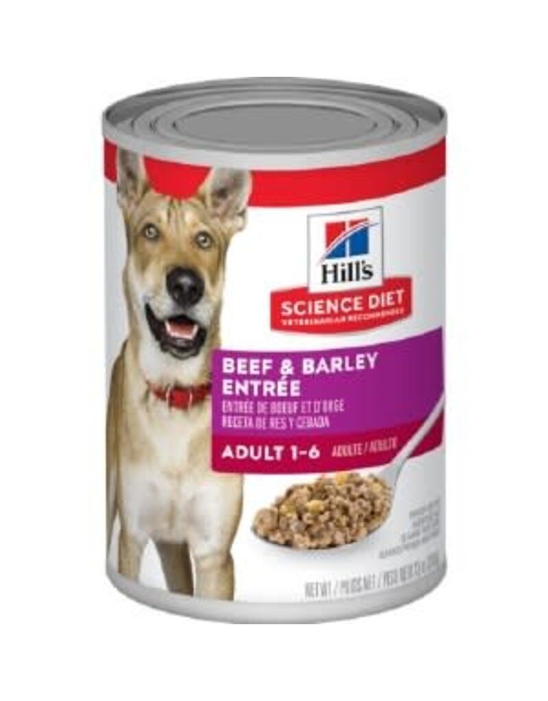 Hill's Science Hill's SD Adult Dog 1-6  Beef & Barley Entree Can 13 oz (7039)