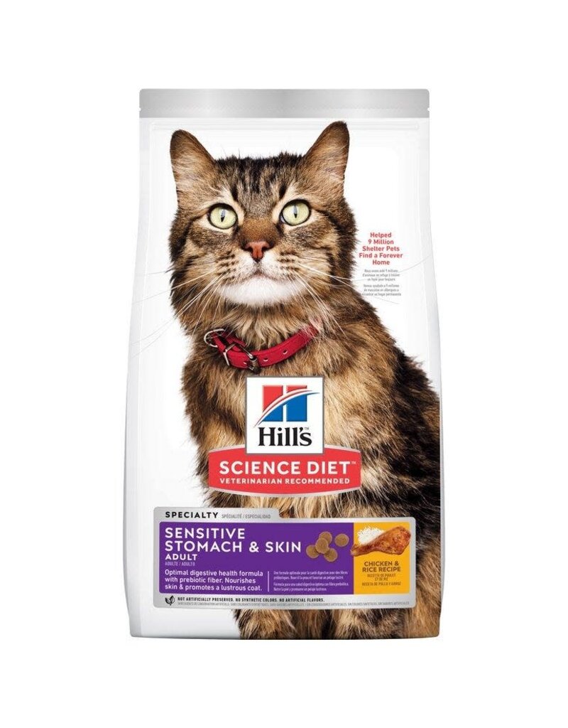 Hill's Science Hill's Science Diet Adult Sensitive Stomach & Skin Cat Food 3.5LB  (8523)