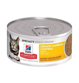 Hill's Science Hills Science Diet Urinary & Hairball Control Adult Dry Cat Food 2.9 oz can (10138)