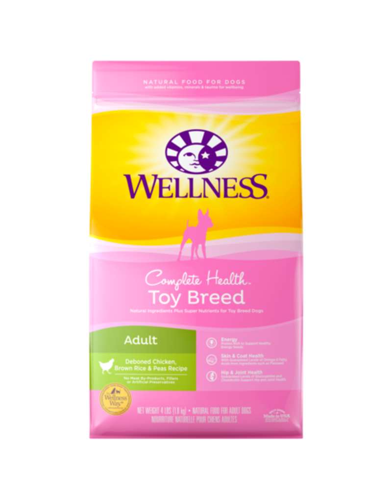 Wellness Wellness Complete Health Chicken & Brown Rice Adult Toy Breed Dog Food 4LB