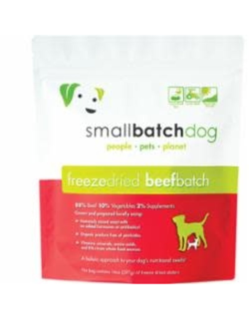 Small Batch SmallBatch Freeze Dried Raw Beef Sliders For Dogs 14oz