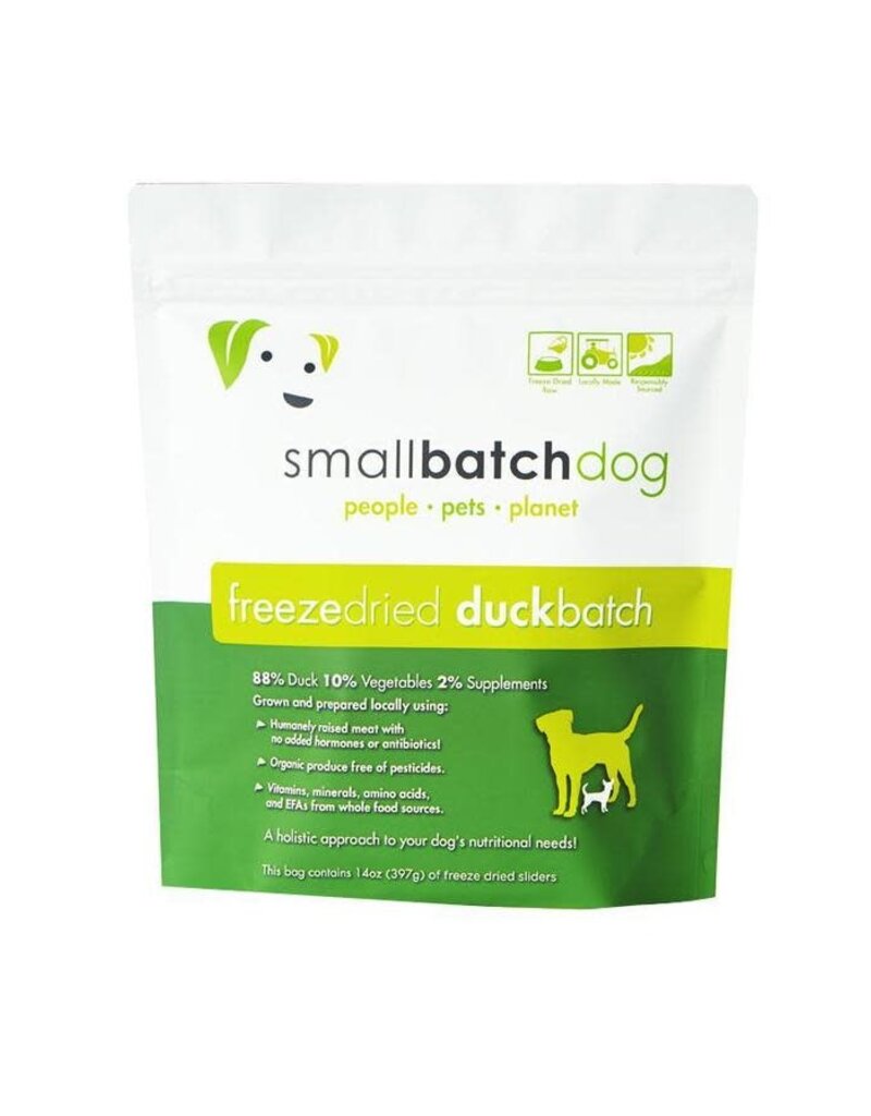 Small Batch SmallBatch Freeze Dried Raw Duck Sliders For Dogs 14oz