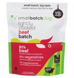 Small Batch SmallBatch Lightly Cooked Beef Recipe Frozen Dog Food 2LB