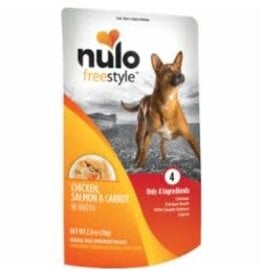 Nulo Nulo Freestyle Dog GF Chicken, Salmon & Carrots Pouch 2.8oz